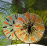 Turuncu Cam Halka Obje - Füzyon Cam Güneş Kapanı - Pirinç Tabanlı, 2 Boyda - El Yapımı Cam Dekoratif Obje - Masa ve Raf Aksesuarı