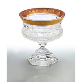 Frigya Altın İşlemeli Kristal Cam Çiçeklik, Gondol 