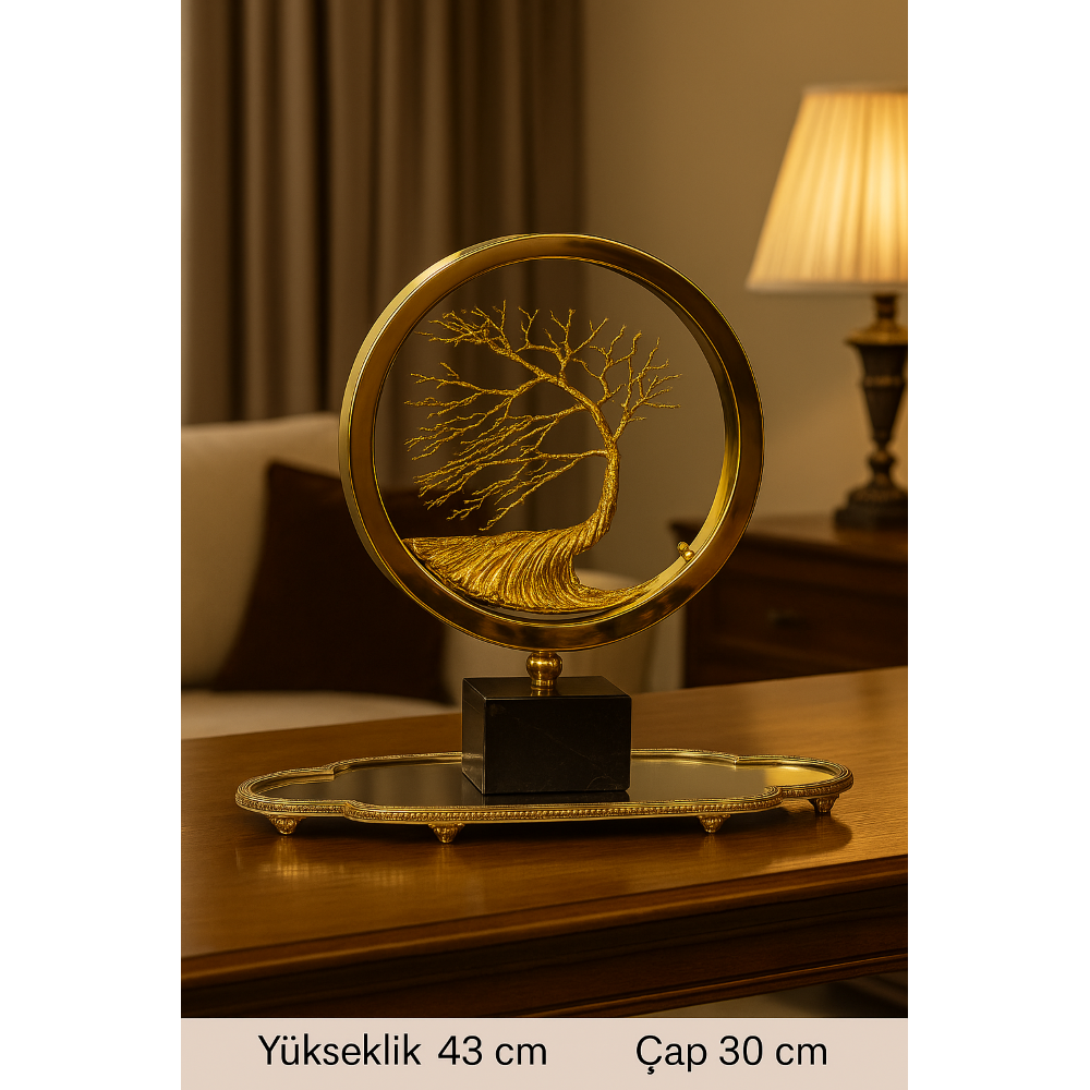 Hayat Ağacı Obje Gold