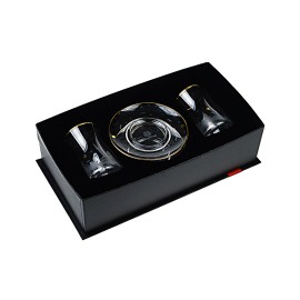 Rumi 2 li Çay Seti -  Altın Dekorlu Geleneksel Çay Bardağı Takımı  , El İmalatı 120 Ml Çay Bardağı